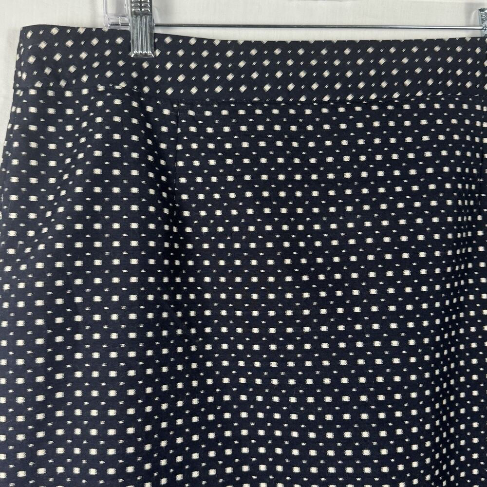 Coldwater Creek Skirt - Navy & White Polka dot, Lined Size 16, Business, Work - Picture 2 of 4